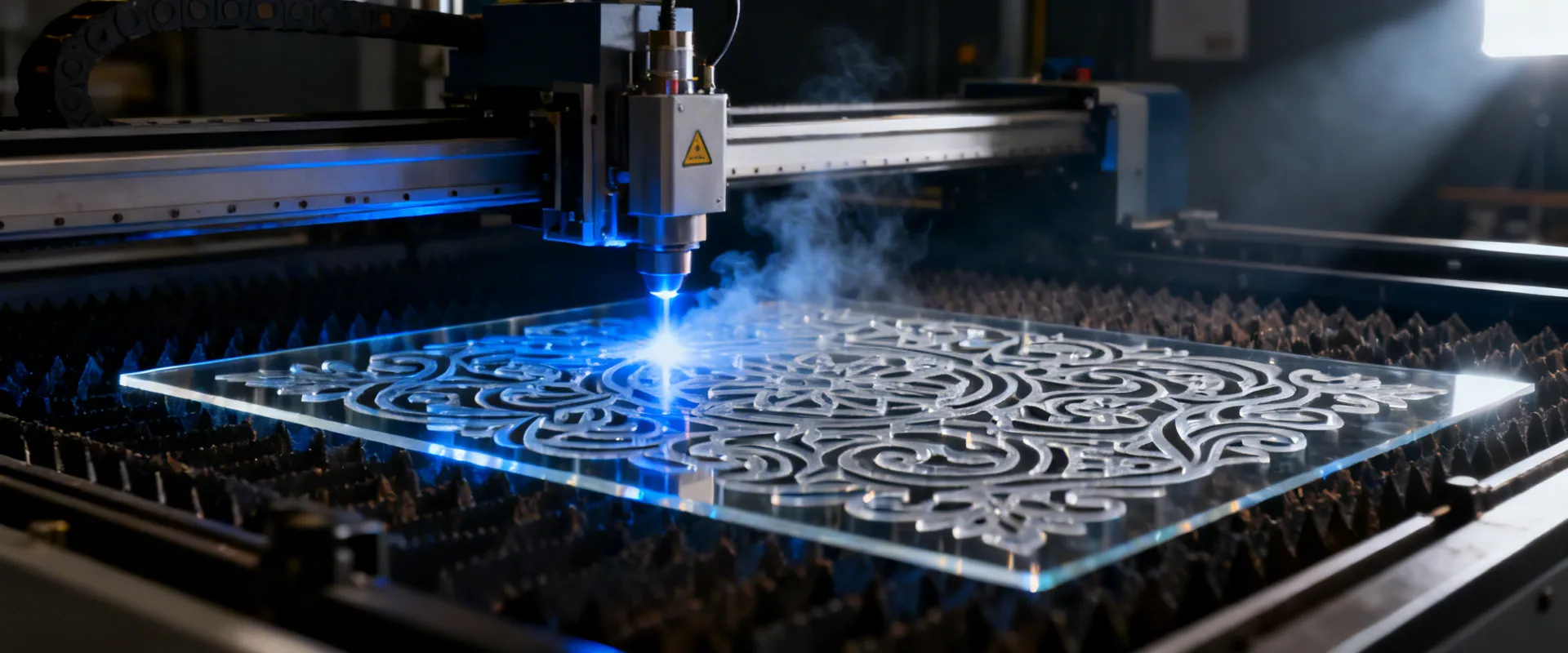 Boss Laser CO2 laser cutting machine engraving acrylic with precision