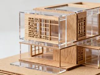 Laser cut architectural models